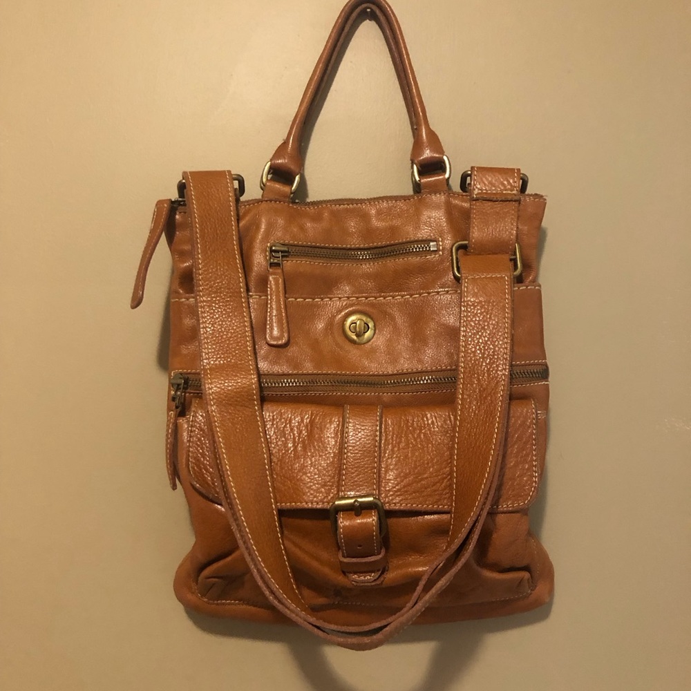 Roots Tan Crossbody Bag